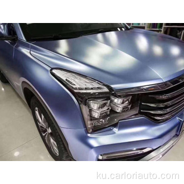 Satin metallic mist blue wrap vinyl